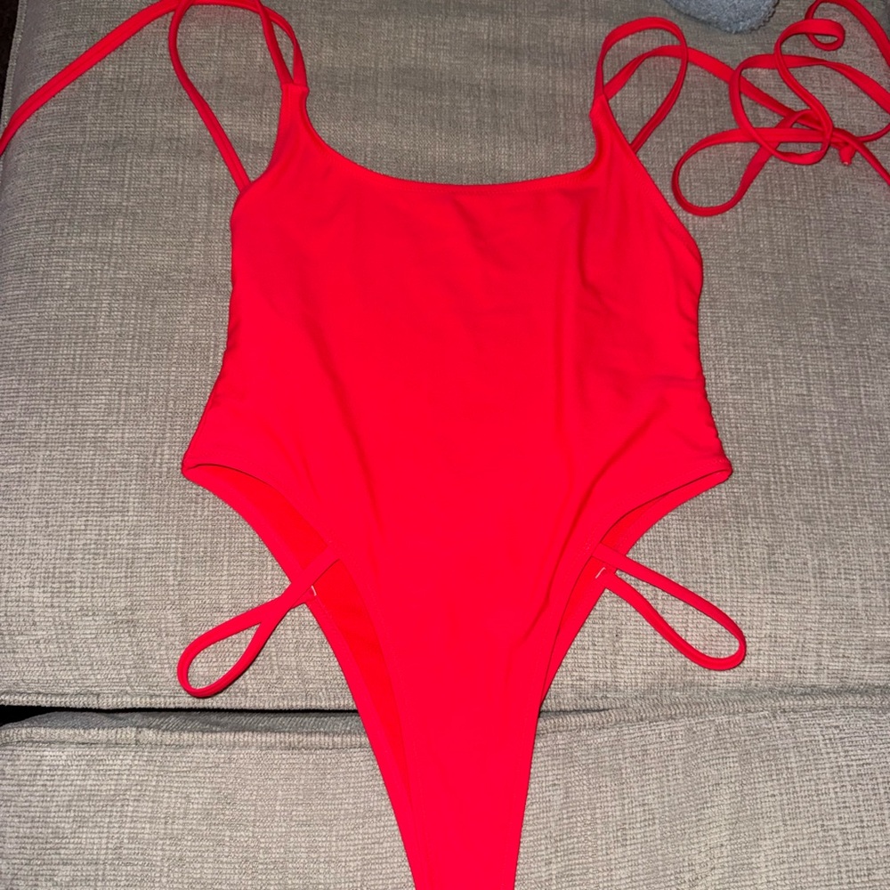 Womens sexy Red One-Piece Swimsuit